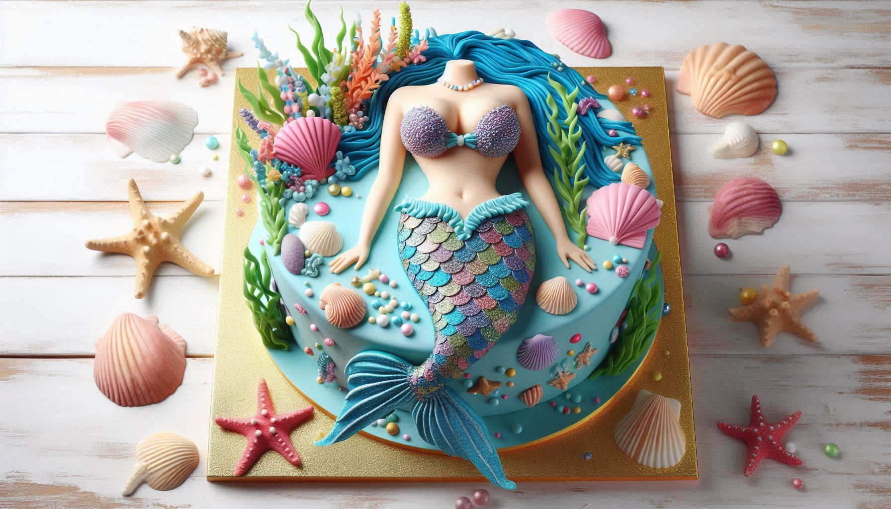 Mermaid Birthday Cake