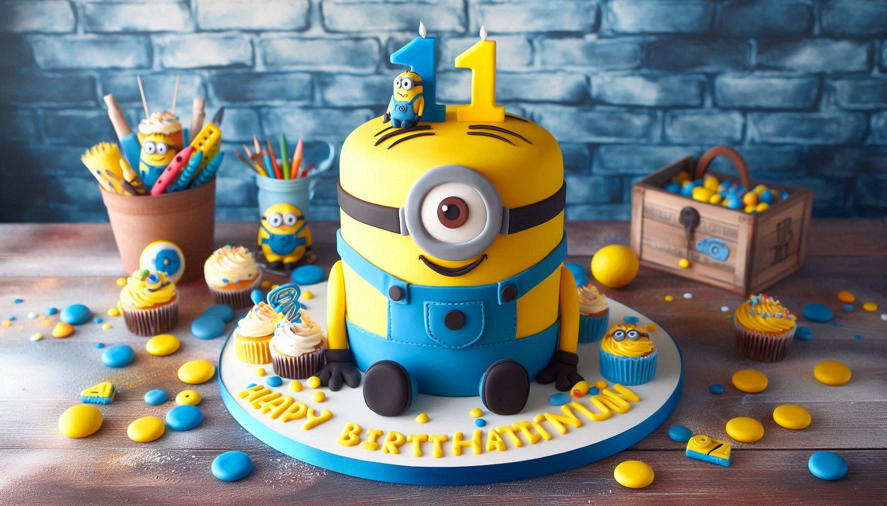 Minion-Themed Birthday Cake​